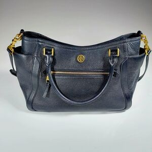 Tory Burch Frances Black Leather Women's Shoulder Hand Bag